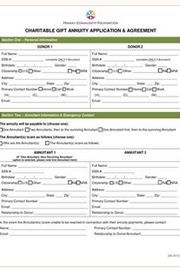 Charitable Gift Annuity