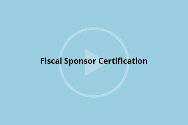 Fiscal Sponsor Certification